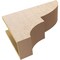 Ekena Millwork 7"W x 21"D x 14"H Classic Ridgewood Rough Cedar Woodgrain TimberThane Corbel, Primed Tan CORUR07X21X14RIDRCPR - alternate 4